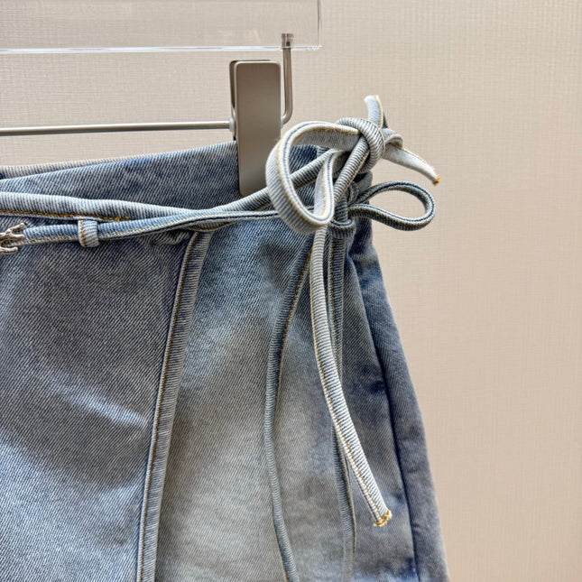 LOEWE 26S DENIM WRAP SKORT 582