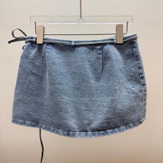 LOEWE 26S DENIM WRAP SKORT 582