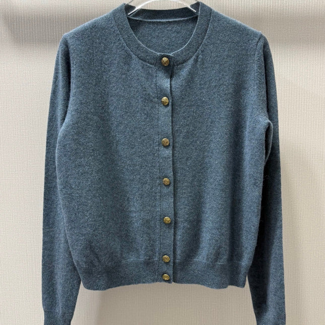 LORO PIANA 26S ROUND-NECK KNIT CARDIGAN 874