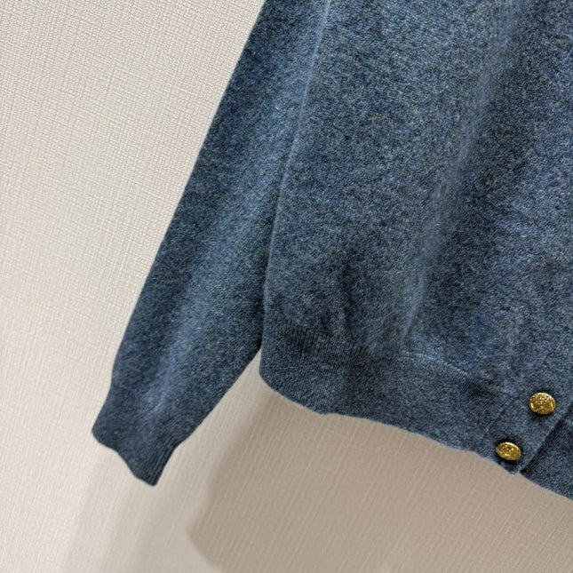 LORO PIANA 26S ROUND-NECK KNIT CARDIGAN 874