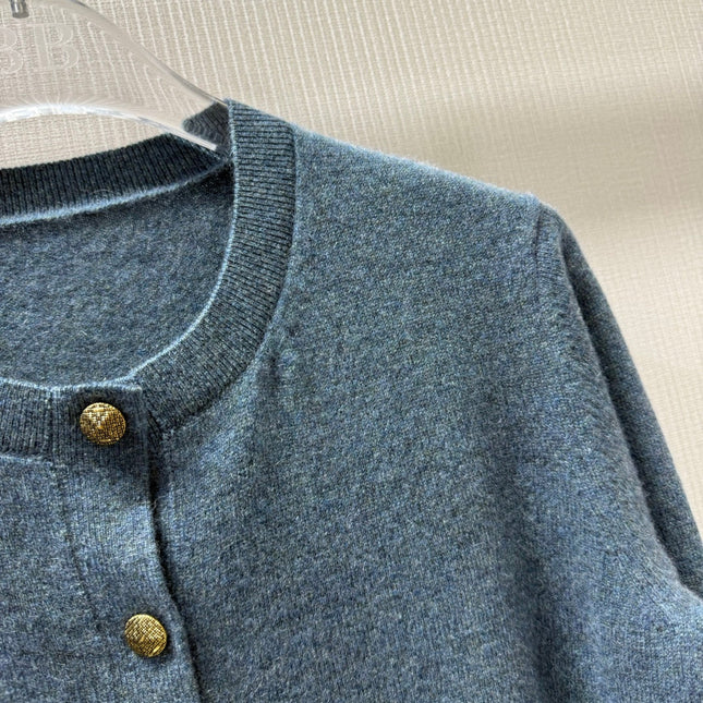 LORO PIANA 26S ROUND-NECK KNIT CARDIGAN 874