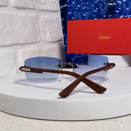 CARTIER 26S RIMLESS FRAME IN METAL 439582