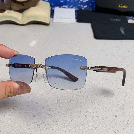 CARTIER 26S RIMLESS FRAME IN METAL 439582