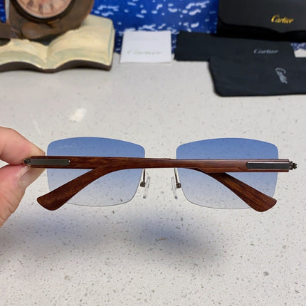 CARTIER 26S RIMLESS FRAME IN METAL 439582
