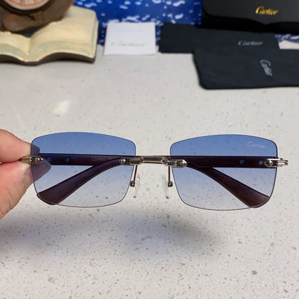 CARTIER 26S RIMLESS FRAME IN METAL 439582