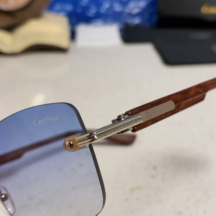 CARTIER 26S RIMLESS FRAME IN METAL 439582