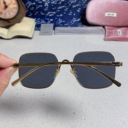 MIUMIU 26S SQUARE GEOMETRIC FRAME IN METAL 445243