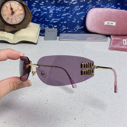 MIUMIU 26S SHIELD FRAME IN METAL 436117