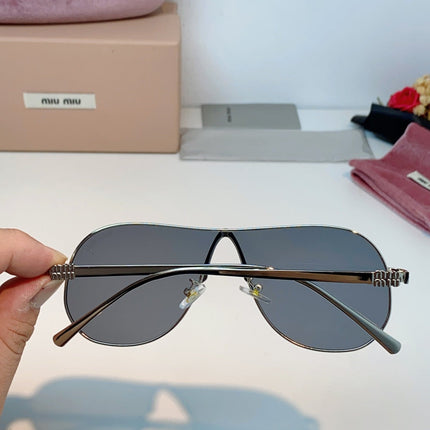 MIUMIU 26S OVAL FRAMEAVIATOR FRAME IN METAL 424526
