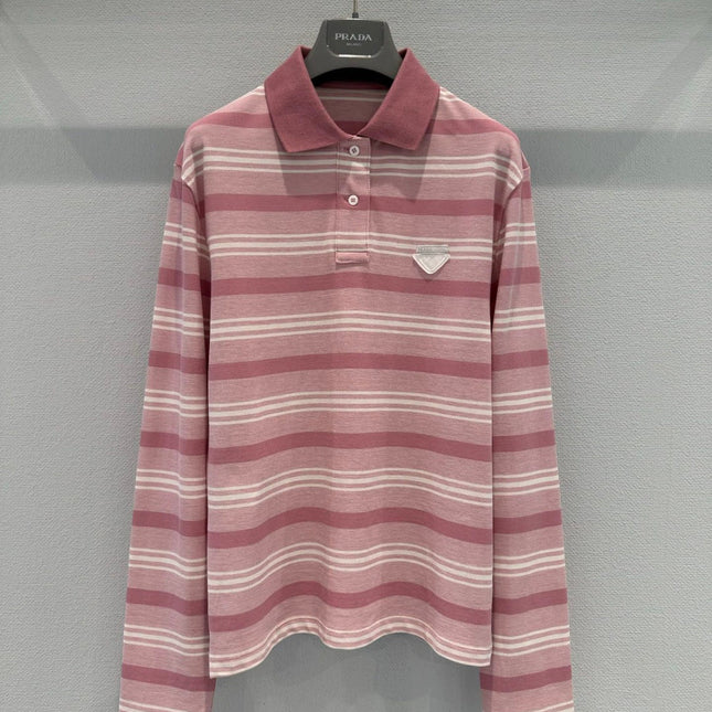 PRADA 26S LONG SLEEVED POLO SHIRT 820