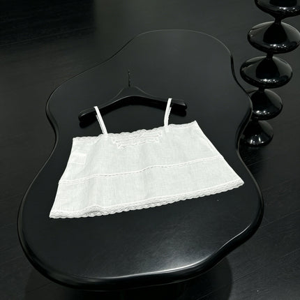 PRADA 26S LACE TRIM CAMISOLE 1044