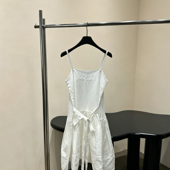 PRADA 26S LINEN SLIP DRESS 1043