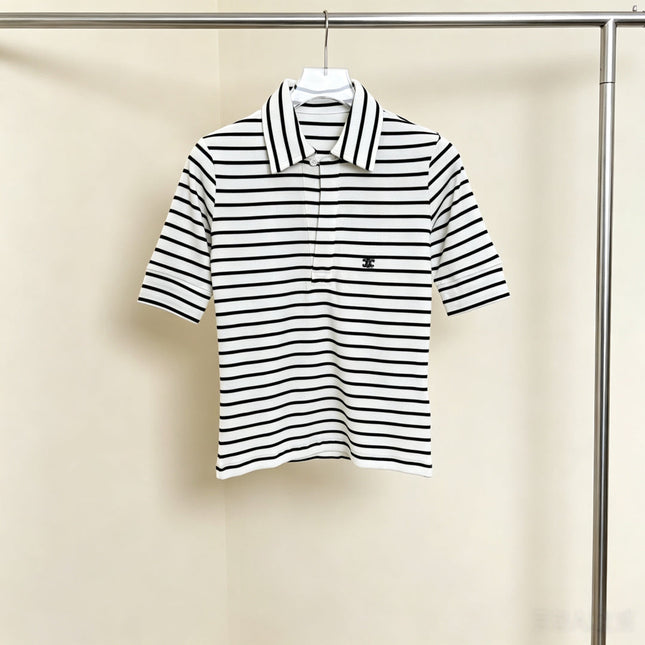 CELINE 26S STRIPED POLO SHIRT 448