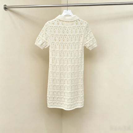 CELINE 26S LACE KNIT DRESS 446