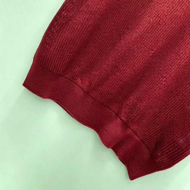 LORO PIANA 26S SHORT-SLEEVE CREW-NECK KNIT TOP 872