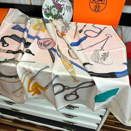 HERMES 26S SCARF 90 IN SILK 492532