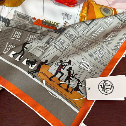 HERMES 26S SCARF 90 IN SILK 496097