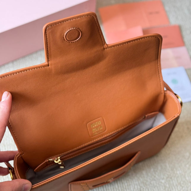 PENNY SMALL BAG 25 IN BROWN CALFSKIN