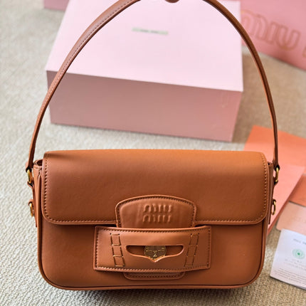 PENNY SMALL BAG 25 IN BROWN CALFSKIN