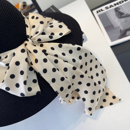 MIUMIU WIDE-BRIM BUCKET HAT WITH BOW STYLE 57