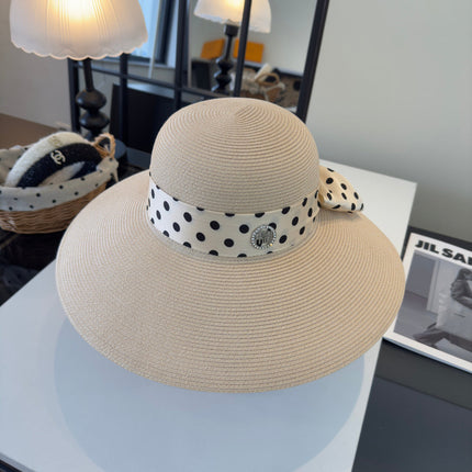 MIUMIU WIDE-BRIM BUCKET HAT WITH BOW STYLE 56