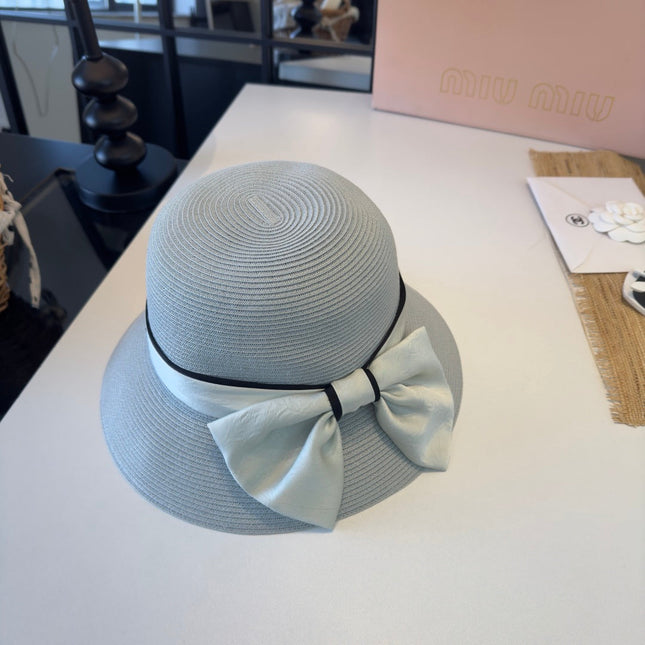 MIUMIU STRAW BUCKET HAT STYLE 52