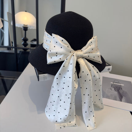 MIUMIU WIDE-BRIM BUCKET HAT WITH BOW STYLE 46