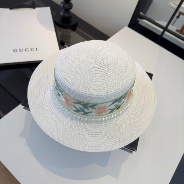 GUCCI 26S WIDE-BRIMMED STRAW HAT 251