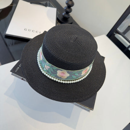 GUCCI 26S WIDE-BRIMMED STRAW HAT 249
