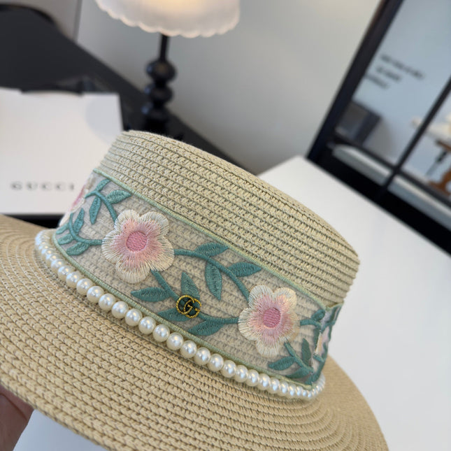 GUCCI 26S WIDE-BRIMMED STRAW HAT 248