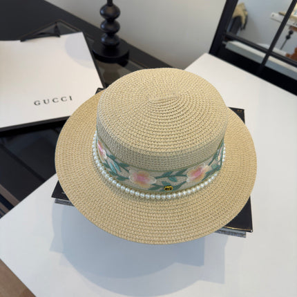GUCCI 26S WIDE-BRIMMED STRAW HAT 248