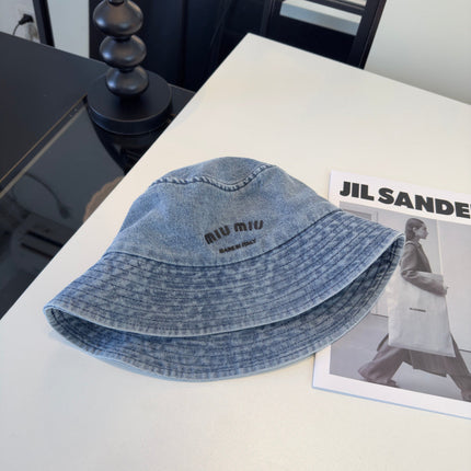 MIUMIU 26S DENIM BUCKET HAT 340423