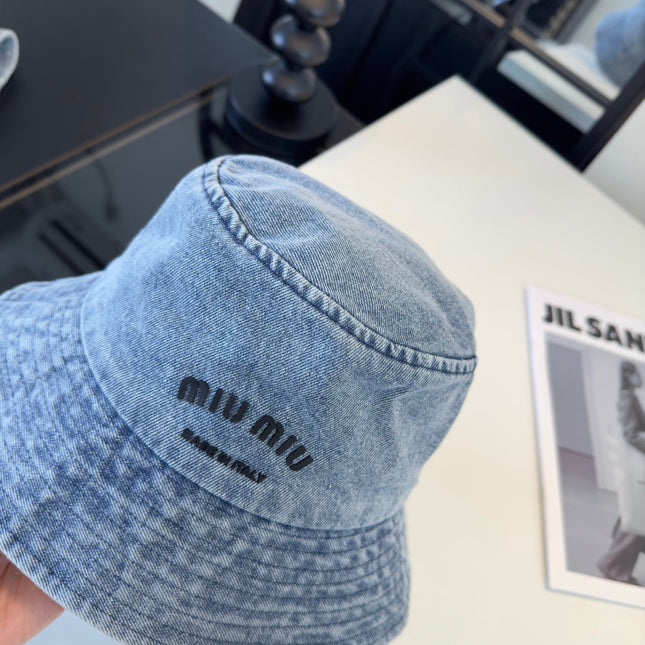 MIUMIU 26S DENIM BUCKET HAT 340423