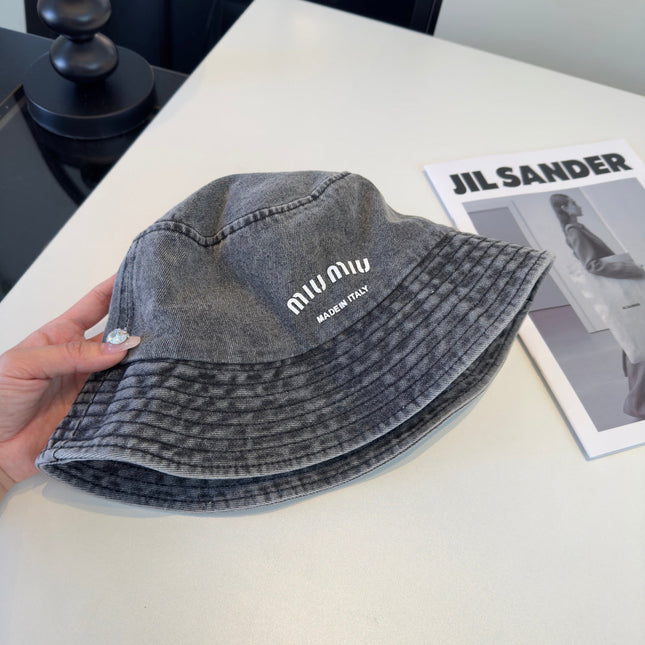 MIUMIU 26S DENIM BUCKET HAT 340424