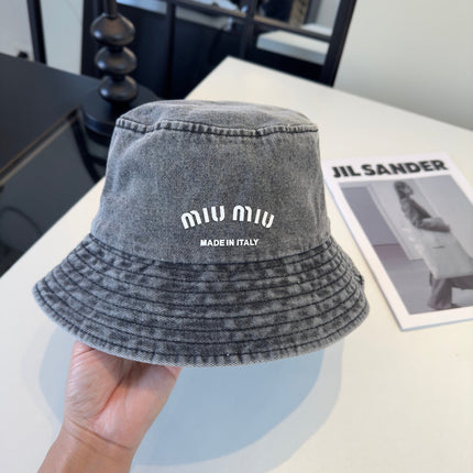 MIUMIU 26S DENIM BUCKET HAT 340424