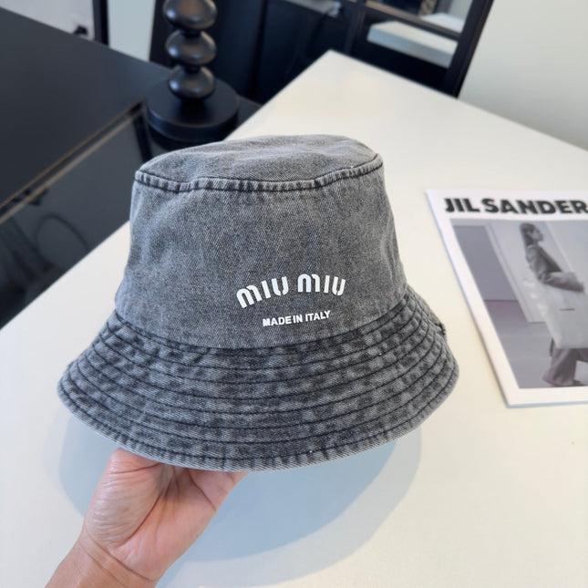 MIUMIU 26S DENIM BUCKET HAT 340424