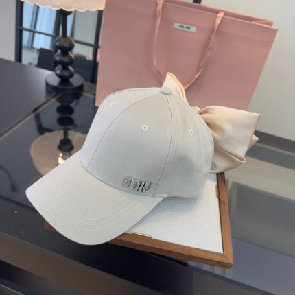 MIUMIU 26S BOW BASEBALL CAP 343533