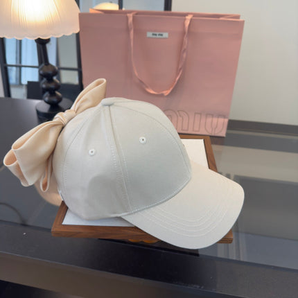 MIUMIU 26S BOW BASEBALL CAP 343533