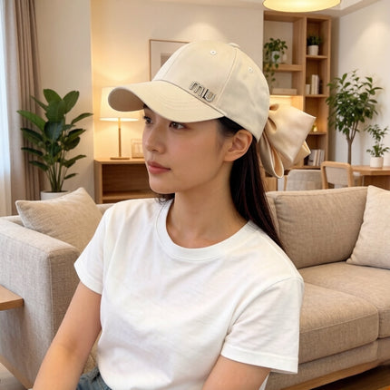 MIUMIU 26S BOW BASEBALL CAP 343533