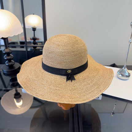 GUCCI 26S WIDE-BRIMMED STRAW HAT 224