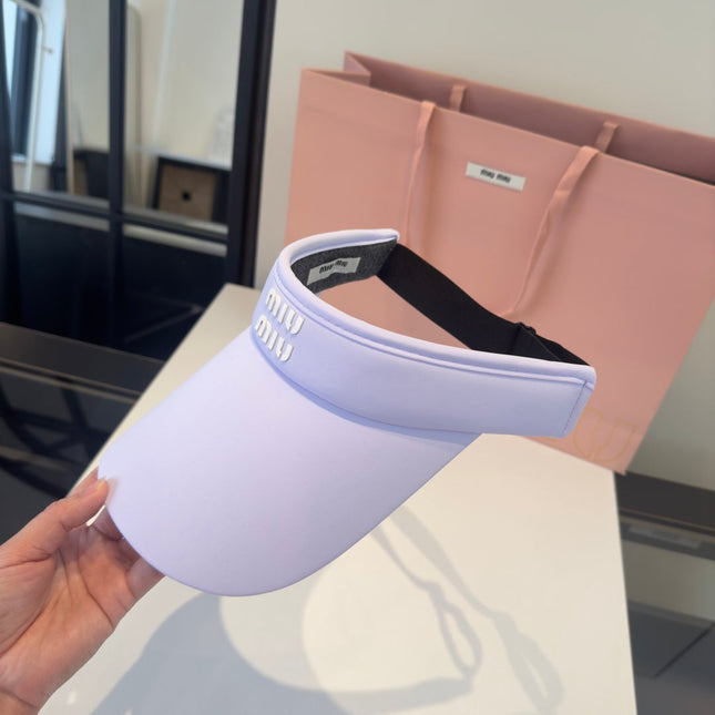 MIUMIU 26S EMBOSSED LOGO TECH VISOR 343565