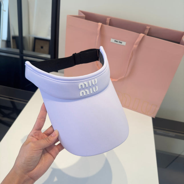 MIUMIU 26S EMBOSSED LOGO TECH VISOR 343565