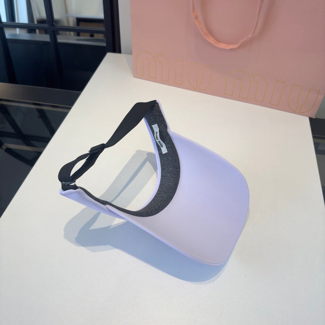MIUMIU 26S EMBOSSED LOGO TECH VISOR 343565