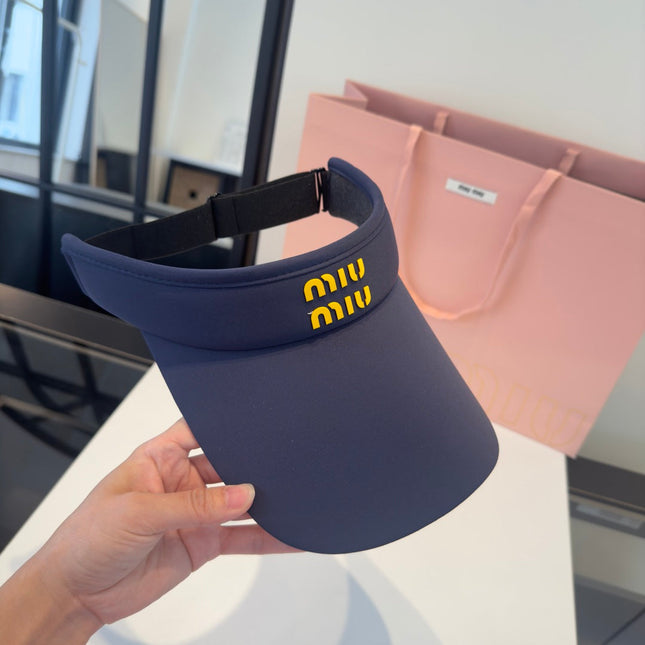 MIUMIU 26S EMBOSSED LOGO TECH VISOR 343566