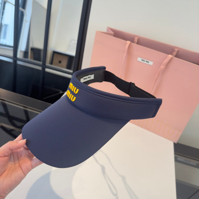 MIUMIU 26S EMBOSSED LOGO TECH VISOR 343566
