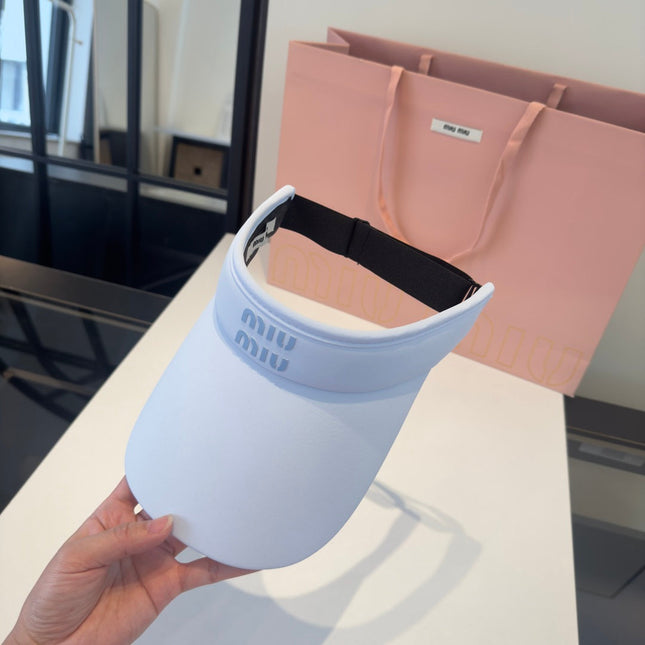 MIUMIU 26S EMBOSSED LOGO TECH VISOR 343567