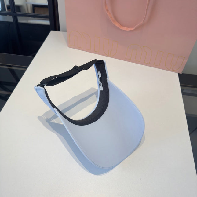 MIUMIU 26S EMBOSSED LOGO TECH VISOR 343567
