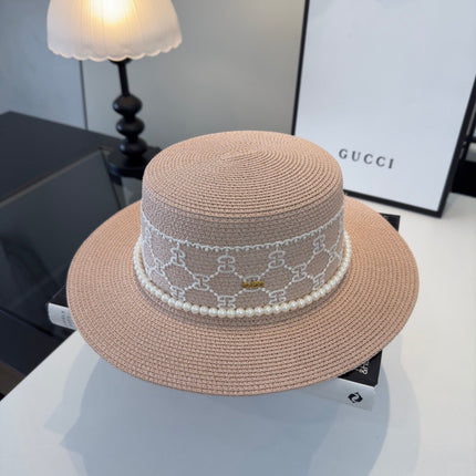 GUCCI 26S WIDE-BRIMMED STRAW HAT 260