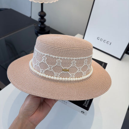 GUCCI 26S WIDE-BRIMMED STRAW HAT 260