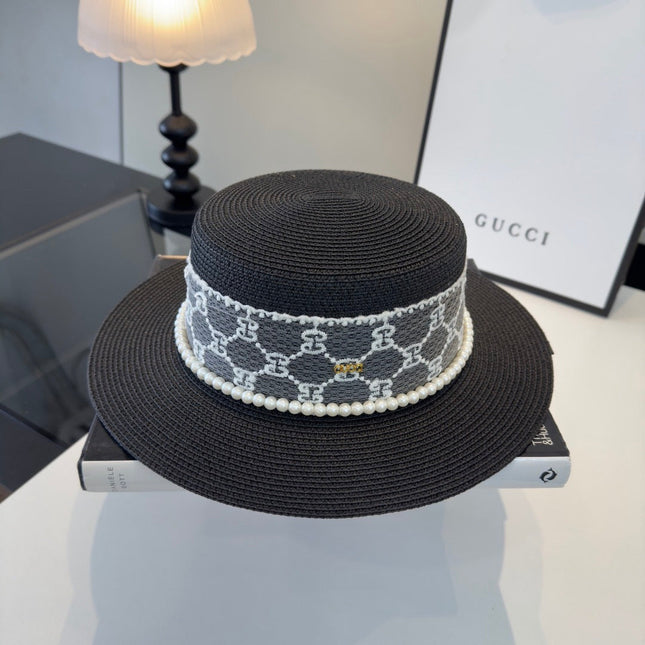 GUCCI 26S WIDE-BRIMMED STRAW HAT 259